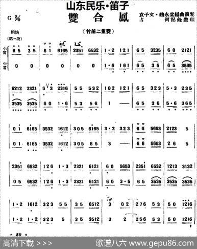 双合凤（山东民乐、笛子）|袁子文·魏永堂编曲