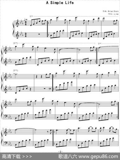 ASimpleLife|BrianCrain作曲x_rey听记