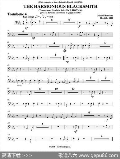 THEHARMONIOUSBLACKSMITH（第四长号分谱）