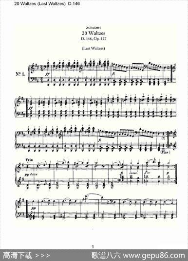 20Waltzes（LastWaltzes)D.14）