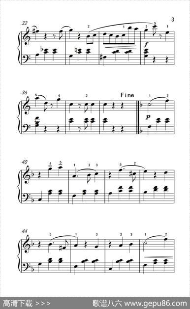 春之声圆舞曲（老年大学钢琴教程3）|[奥]约翰·施特劳斯