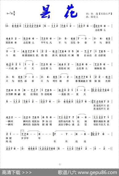 昙花（孙超词陈俊义曲） - 孙超|陈俊义