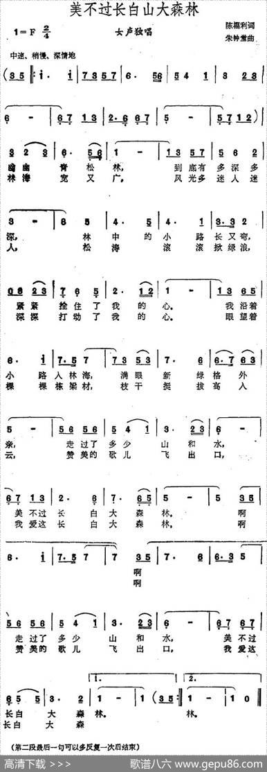 美不过长白山大森林 - 陈福利|朱钟堂