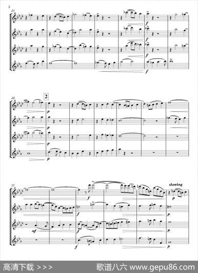 MidwinterCarol（四重奏总谱）
