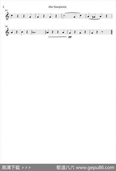 MidwinterCarol（四重奏分谱）
