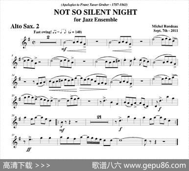 NOTSOSILENTNIGHT（第二中音萨克斯分谱）