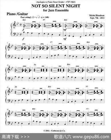 NOTSOSILENTNIGHT（钢琴、吉他分谱）