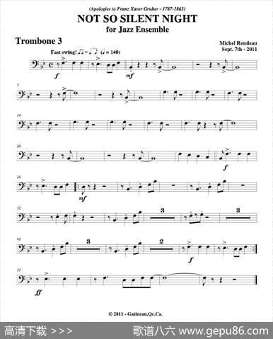 NOTSOSILENTNIGHT（第三长号分谱）