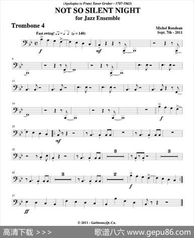 NOTSOSILENTNIGHT（第四长号分谱）