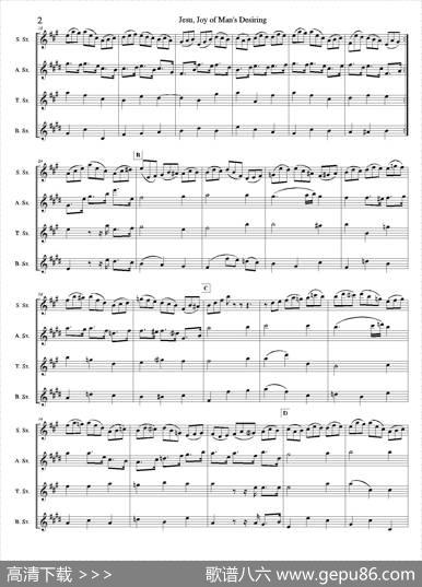 Jesu,JoyofMan'sDesiring（四重奏）