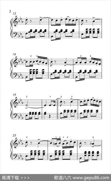 那波里舞曲（老年大学钢琴教程3）