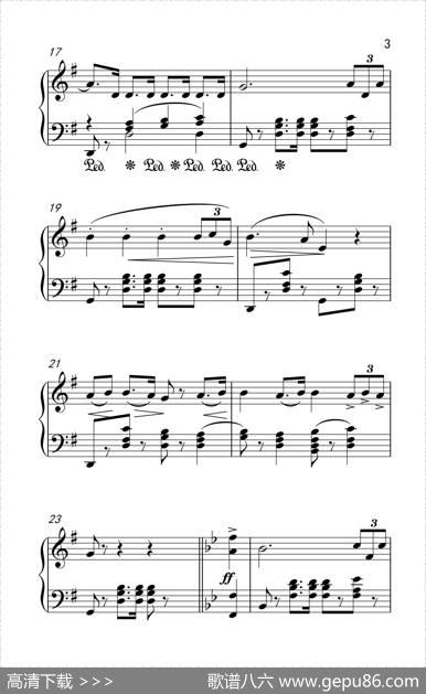 大进行曲（老年大学钢琴教程3）|[意]威尔第