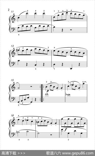 小奏鸣曲（老年大学钢琴教程3）|[意]克列门蒂