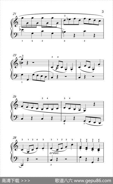 小奏鸣曲（老年大学钢琴教程3）|[意]克列门蒂