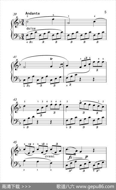 小奏鸣曲（老年大学钢琴教程3）|[意]克列门蒂