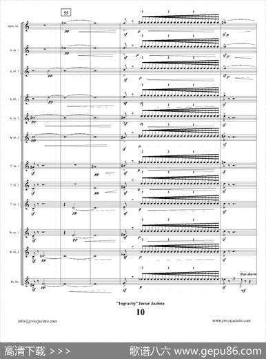 Ingravity（第一乐章）（总谱）|JavierJacinto