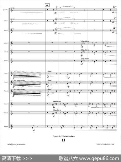 Ingravity（第一乐章）（总谱）|JavierJacinto