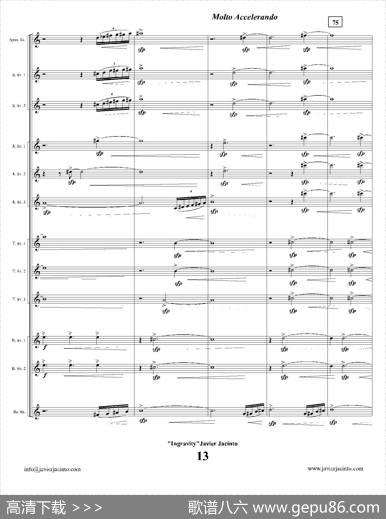 Ingravity（第一乐章）（总谱）|JavierJacinto