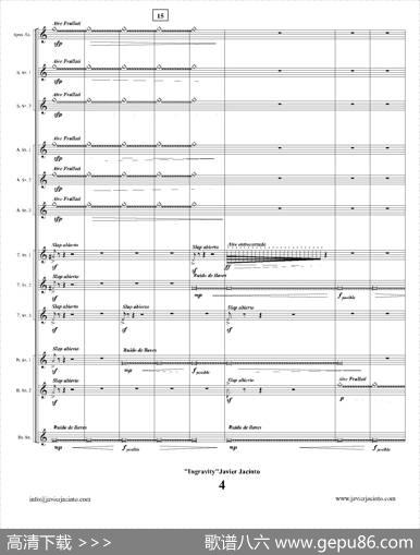 Ingravity（第一乐章）（总谱）|JavierJacinto