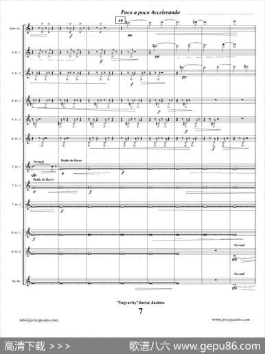 Ingravity（第一乐章）（总谱）|JavierJacinto