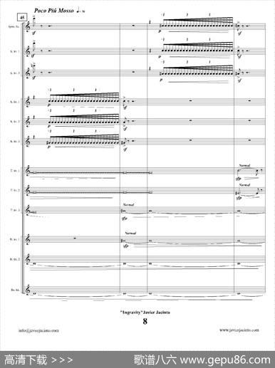 Ingravity（第一乐章）（总谱）|JavierJacinto