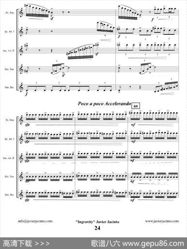 Ingravity（第二乐章）（总谱）|JavierJacinto