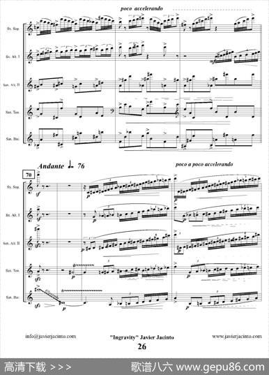 Ingravity（第二乐章）（总谱）|JavierJacinto