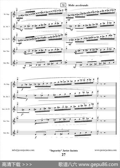 Ingravity（第二乐章）（总谱）|JavierJacinto