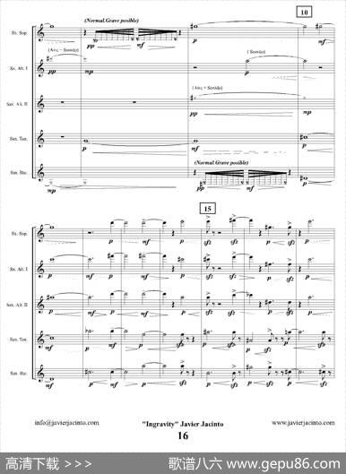 Ingravity（第二乐章）（总谱）|JavierJacinto