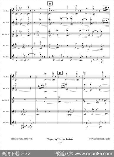 Ingravity（第二乐章）（总谱）|JavierJacinto