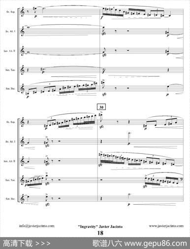 Ingravity（第二乐章）（总谱）|JavierJacinto