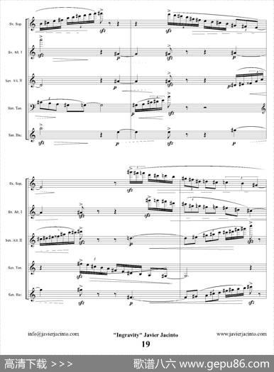 Ingravity（第二乐章）（总谱）|JavierJacinto