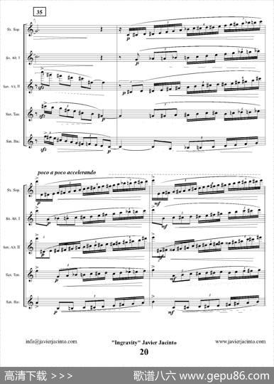 Ingravity（第二乐章）（总谱）|JavierJacinto