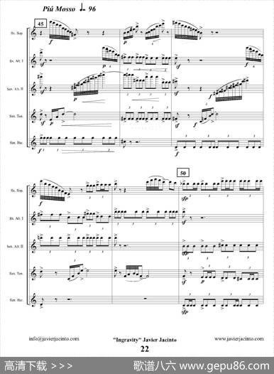 Ingravity（第二乐章）（总谱）|JavierJacinto