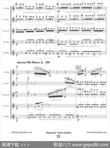 Ingravity（第二乐章）（总谱）|JavierJacinto