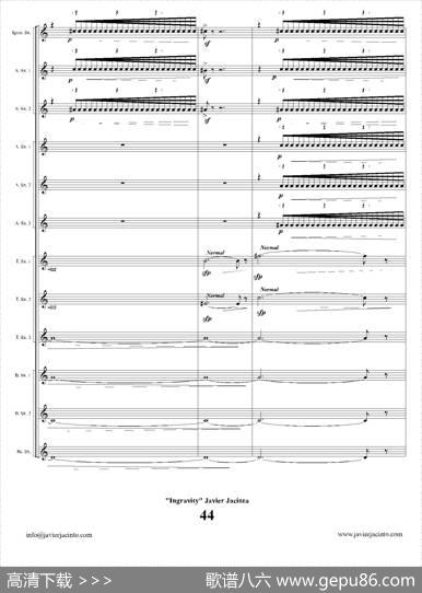 Ingravity（第四乐章）（总谱）|JavierJacinto