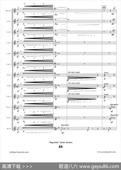 Ingravity（第四乐章）（总谱）|JavierJacinto