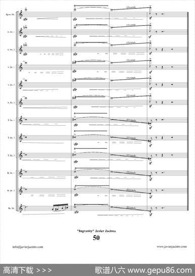 Ingravity（第四乐章）（总谱）|JavierJacinto