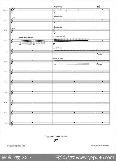 Ingravity（第四乐章）（总谱）|JavierJacinto