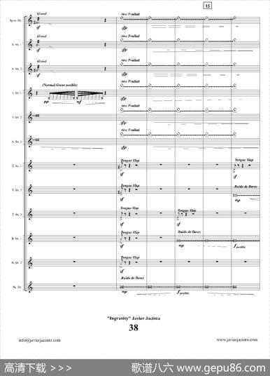 Ingravity（第四乐章）（总谱）|JavierJacinto