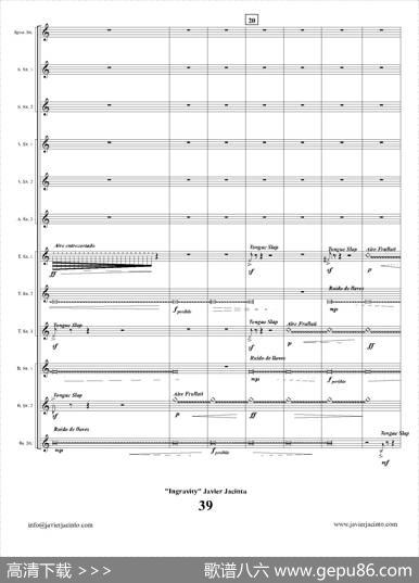 Ingravity（第四乐章）（总谱）|JavierJacinto