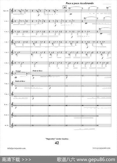 Ingravity（第四乐章）（总谱）|JavierJacinto