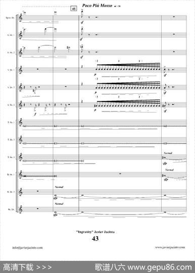 Ingravity（第四乐章）（总谱）|JavierJacinto
