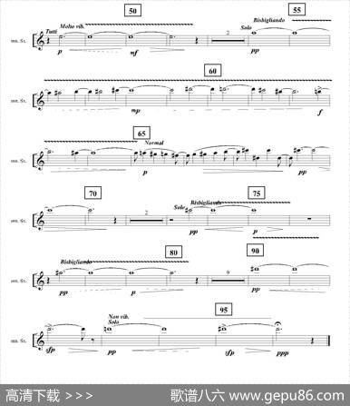 Ingravity（第三乐章）（第一高音萨克斯分谱）|JavierJacinto