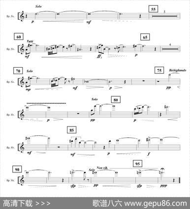 Ingravity（第三乐章）（高音萨克斯分谱）|JavierJacinto