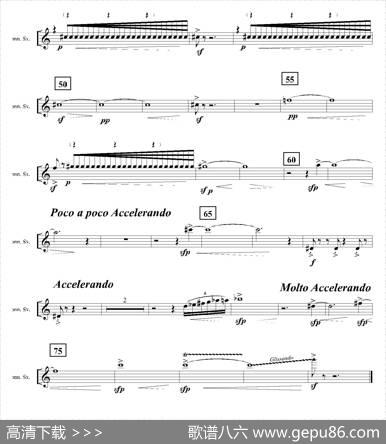 Ingravity（第四乐章）（第一高音萨克斯分谱）|JavierJacinto