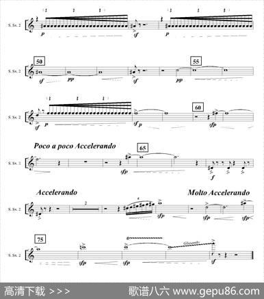 Ingravity（第四乐章）（第二高音萨克斯分谱）|JavierJacinto