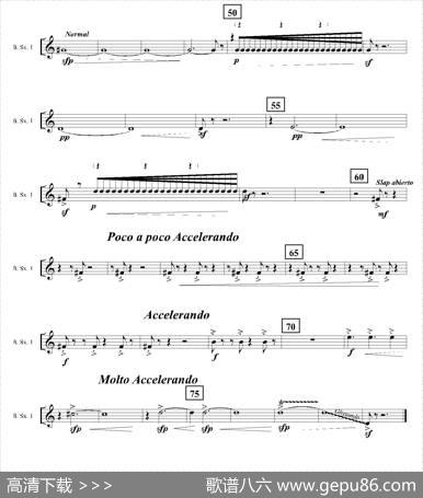 Ingravity（第四乐章）（第一上低音萨克斯分谱）|JavierJacinto