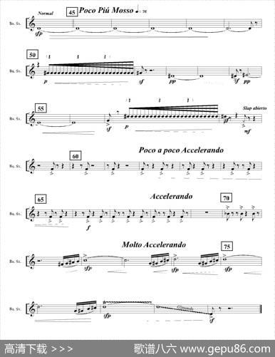 Ingravity（第四乐章）（低音萨克斯分谱）|JavierJacinto