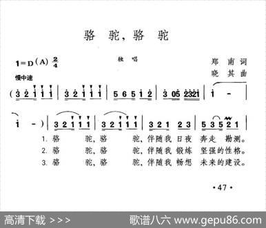 骆驼，骆驼 - 郑南|晓其